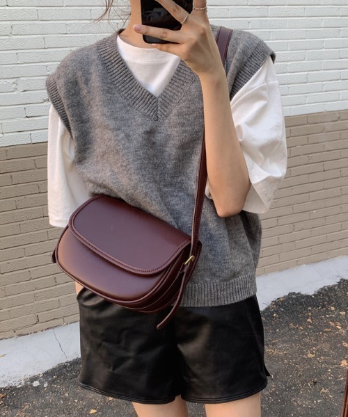 yuue' ( wear )（ユーイ）の「ショルダーバッグ（ショルダーバッグ・レディース・ブラック/ダークブラウン/ボルドー・FREE）」の6枚目の写真