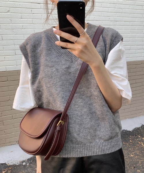 yuue' ( wear )（ユーイ）の「ショルダーバッグ（ショルダーバッグ・レディース・ブラック/ダークブラウン/ボルドー・FREE）」の8枚目の写真