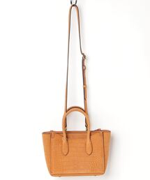 未使用級✨ポロラルフローレン クロコ型押し ミニ スローン サッチェル 2way ラルフローレン RALPH LAUREN ☆$195 クロコ型押しレザー 2WAYミニ