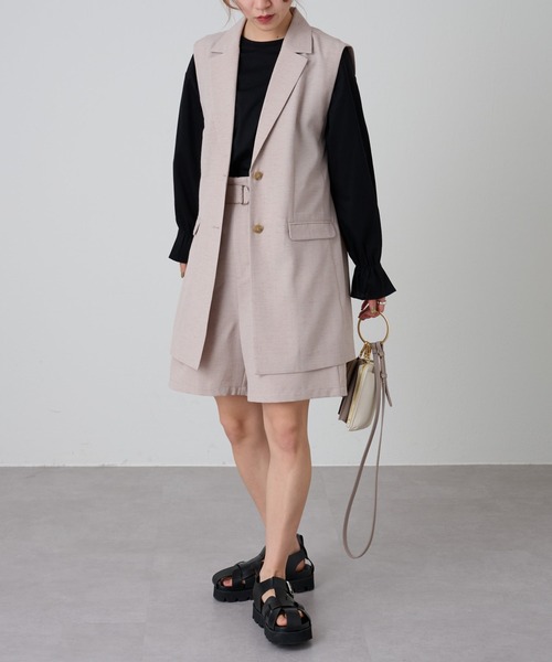 COLONY 2139(コロニートゥーワンスリーナイン)の「テックリネンジレ(その他アウター・レディース・ベージュ/モカ・FREE)」の10枚目の写真