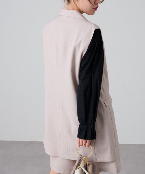 COLONY 2139(コロニートゥーワンスリーナイン)の「テックリネンジレ(その他アウター・レディース・ベージュ/モカ・FREE)」の5枚目の写真