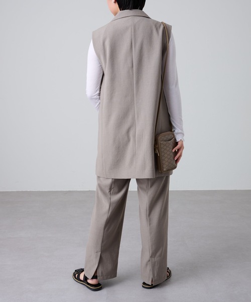 COLONY 2139(コロニートゥーワンスリーナイン)の「テックリネンジレ(その他アウター・レディース・ベージュ/モカ・FREE)」の18枚目の写真