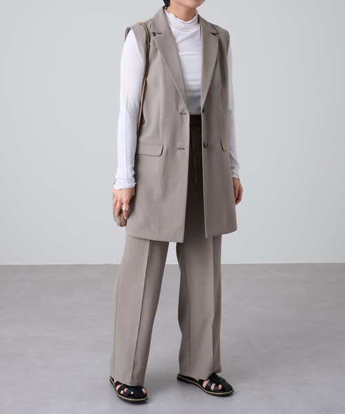 COLONY 2139(コロニートゥーワンスリーナイン)の「テックリネンジレ(その他アウター・レディース・ベージュ/モカ・FREE)」の20枚目の写真