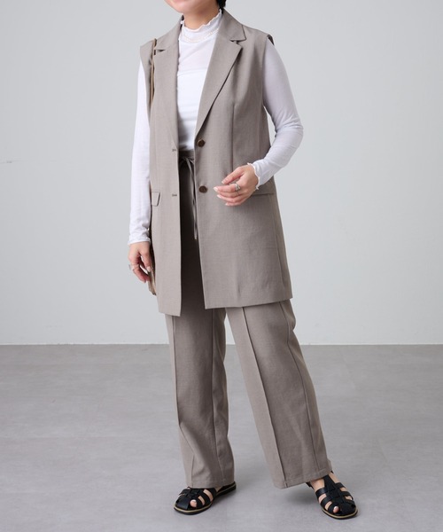 COLONY 2139(コロニートゥーワンスリーナイン)の「テックリネンジレ(その他アウター・レディース・ベージュ/モカ・FREE)」の21枚目の写真