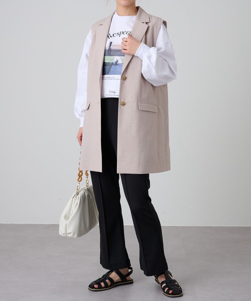 COLONY 2139(コロニートゥーワンスリーナイン)の「テックリネンジレ(その他アウター・レディース・ベージュ/モカ・FREE)」の12枚目の写真