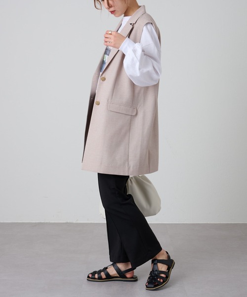 COLONY 2139(コロニートゥーワンスリーナイン)の「テックリネンジレ(その他アウター・レディース・ベージュ/モカ・FREE)」の14枚目の写真