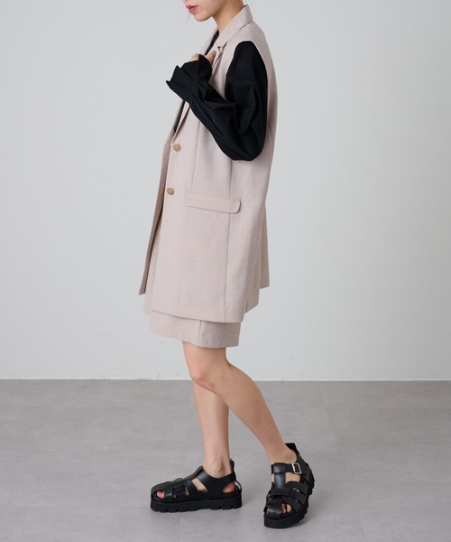 COLONY 2139(コロニートゥーワンスリーナイン)の「テックリネンジレ(その他アウター・レディース・ベージュ/モカ・FREE)」の9枚目の写真