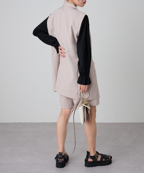 COLONY 2139(コロニートゥーワンスリーナイン)の「テックリネンジレ(その他アウター・レディース・ベージュ/モカ・FREE)」の8枚目の写真