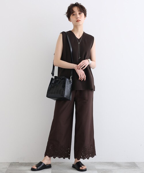 INDIVI(インディヴィ)の「◆【マルチWAY/ポーチ付き】カットメッシュバッグ(ハンドバッグ・レディース・ホワイト/ブラック/ブルー/ブラウン系・00)」の16枚目の写真