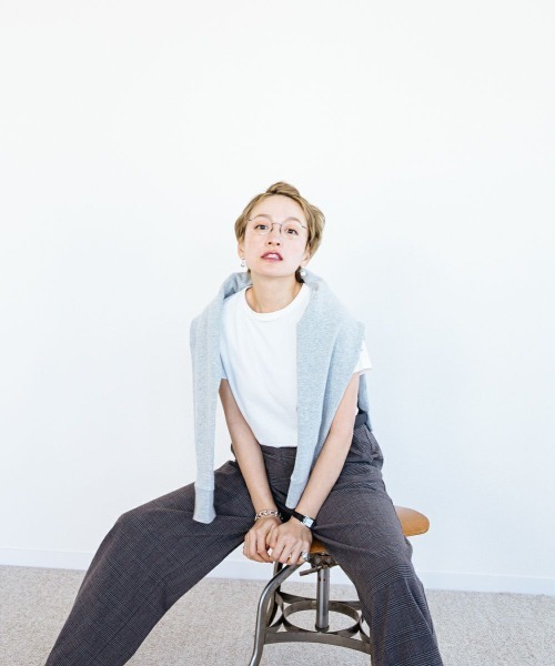 oblekt（オブレクト）の「【高山都×oblekt】 ストレッチオーガニックスウェット（スウェット・レディース・アイボリー/G/グレー/チャコールグレー・FREE）」の8枚目の写真