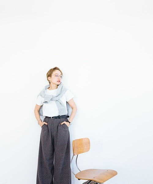 oblekt（オブレクト）の「【高山都×oblekt】 ストレッチオーガニックスウェット（スウェット・レディース・アイボリー/G/グレー/チャコールグレー・FREE）」の9枚目の写真