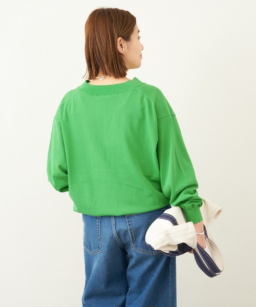 JOURNAL STANDARD アイスコットン CROP Vネックカーデ □アイスコットン CROP Vネックカーデ | ジャーナルスタンダード