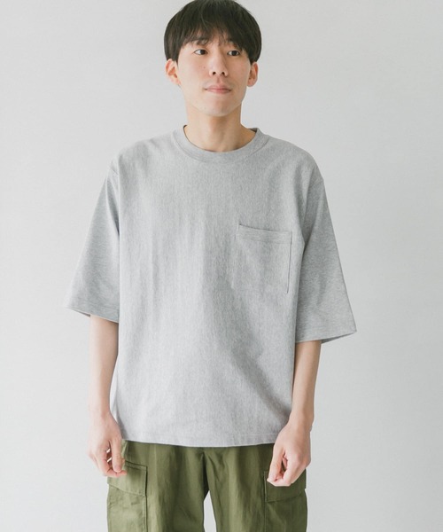 URBAN RESEARCH DOORS（アーバンリサーチドアーズ）の「ヘビーオンス ハーフスリーブTシャツ（Tシャツ/カットソー・メンズ・ホワイト/グリーン/グレー/ブルー/ブラウン・X-LARGE/MEDIUM/LARGE）」の10枚目の写真