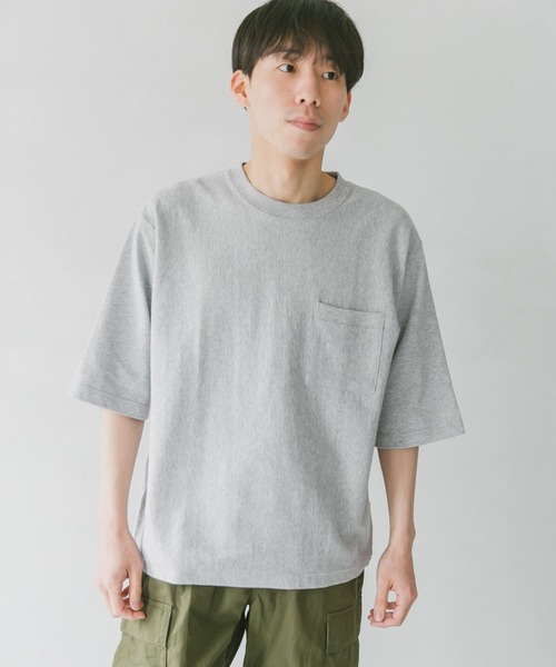 URBAN RESEARCH DOORS（アーバンリサーチドアーズ）の「ヘビーオンス ハーフスリーブTシャツ（Tシャツ/カットソー・メンズ・ホワイト/グリーン/グレー/ブルー/ブラウン・X-LARGE/MEDIUM/LARGE）」の12枚目の写真
