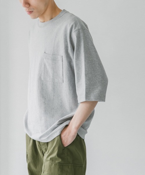 URBAN RESEARCH DOORS（アーバンリサーチドアーズ）の「ヘビーオンス ハーフスリーブTシャツ（Tシャツ/カットソー・メンズ・ホワイト/グリーン/グレー/ブルー/ブラウン・X-LARGE/MEDIUM/LARGE）」の13枚目の写真