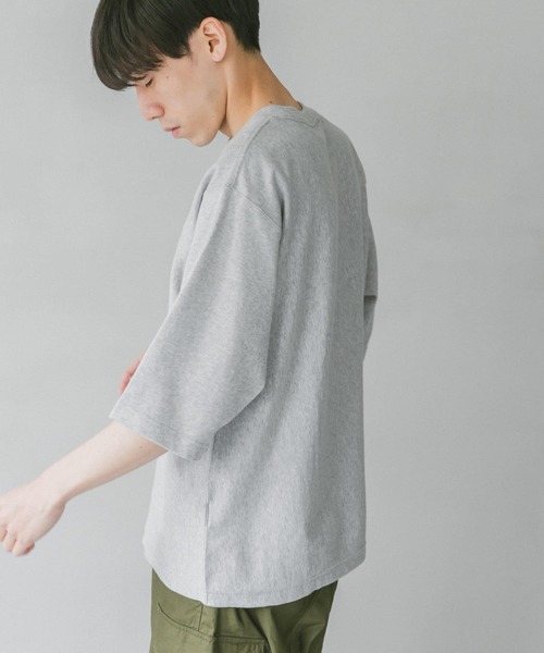 URBAN RESEARCH DOORS（アーバンリサーチドアーズ）の「ヘビーオンス ハーフスリーブTシャツ（Tシャツ/カットソー・メンズ・ホワイト/グリーン/グレー/ブルー/ブラウン・X-LARGE/MEDIUM/LARGE）」の15枚目の写真