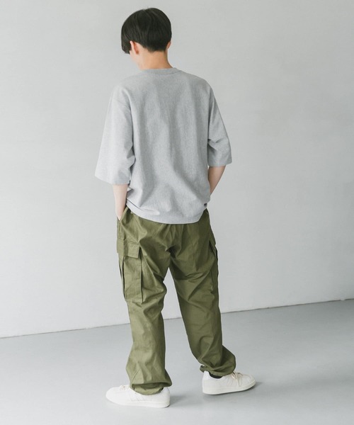 URBAN RESEARCH DOORS（アーバンリサーチドアーズ）の「ヘビーオンス ハーフスリーブTシャツ（Tシャツ/カットソー・メンズ・ホワイト/グリーン/グレー/ブルー/ブラウン・X-LARGE/MEDIUM/LARGE）」の17枚目の写真