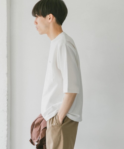 URBAN RESEARCH DOORS（アーバンリサーチドアーズ）の「ヘビーオンス ハーフスリーブTシャツ（Tシャツ/カットソー・メンズ・ホワイト/グリーン/グレー/ブルー/ブラウン・X-LARGE/MEDIUM/LARGE）」の20枚目の写真