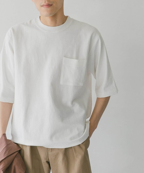 URBAN RESEARCH DOORS（アーバンリサーチドアーズ）の「ヘビーオンス ハーフスリーブTシャツ（Tシャツ/カットソー・メンズ・ホワイト/グリーン/グレー/ブルー/ブラウン・X-LARGE/MEDIUM/LARGE）」の21枚目の写真