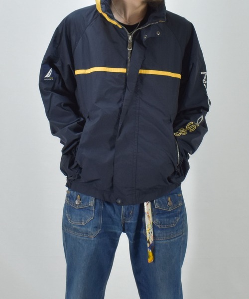 NAUTICA(ノーティカ)の「【ヴィンテージ古着】NAUTICA/ノーティカ フルジップナイロンジャケット(ナイロンジャケット・メンズ・ブラック・MEDIUM)」の8枚目の写真