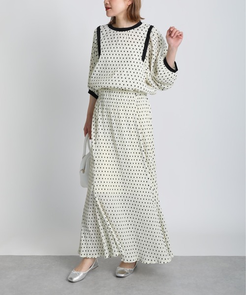 PICCIN（ピッチン）の「ドット楊柳プリントブラウス（シャツ/ブラウス・レディース・ブラック/オフホワイト・M/L）」の20枚目の写真