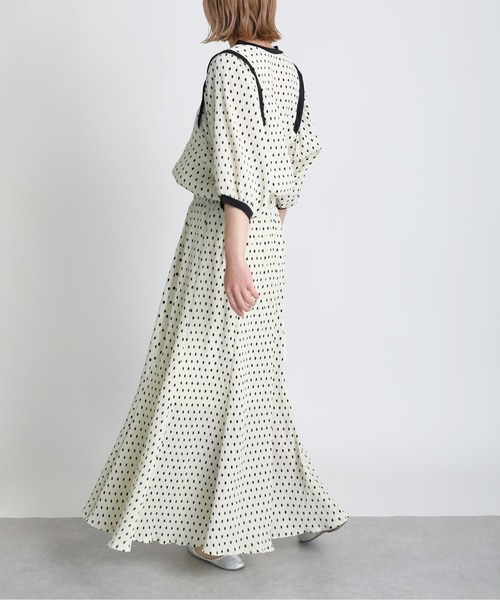 PICCIN（ピッチン）の「ドット楊柳プリントブラウス（シャツ/ブラウス・レディース・ブラック/オフホワイト・M/L）」の21枚目の写真