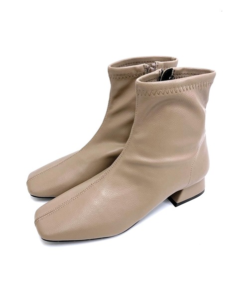 SOROTTO（ソロット）の「【晴雨兼用】レインブーツ 生活防水ソフトフェイクレザー（レインシューズ・レディース・ブラック/アイボリー/グレイッシュベージュ・LL/3L/S/M/L）」の22枚目の写真