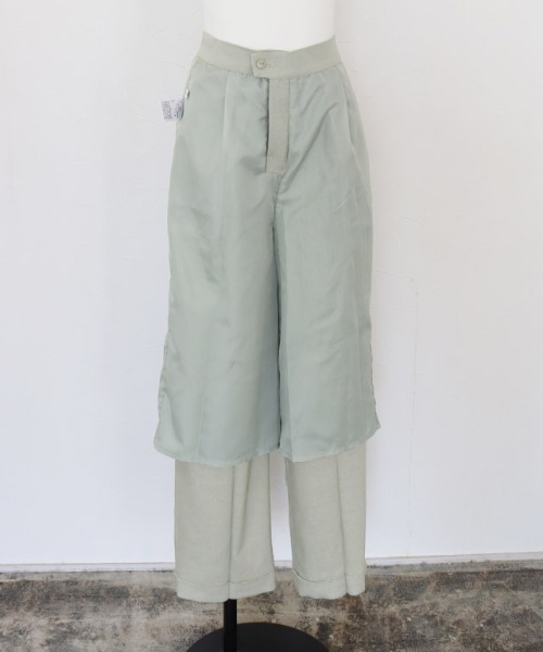 RASW(ラス)の「RASW リネン混ボックスパンツ(その他パンツ・レディース・ネイビー/ミント/キナリ・M/L/PM)」の12枚目の写真