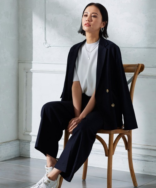RASW(ラス)の「RASW リネン混ボックスパンツ(その他パンツ・レディース・ネイビー/ミント/キナリ・M/L/PM)」の9枚目の写真