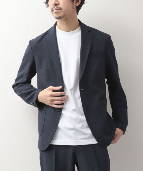 NOLLEY'S goodman(ノーリーズグッドマン)の「ブッチャー イージーJK (※速乾性とストレッチ性抜群の快適素材)(テーラードジャケット・メンズ・ベージュ/ネイビー/グレー・LARGE/MEDIUM/SMALL/X-LARGE)」の3枚目の写真