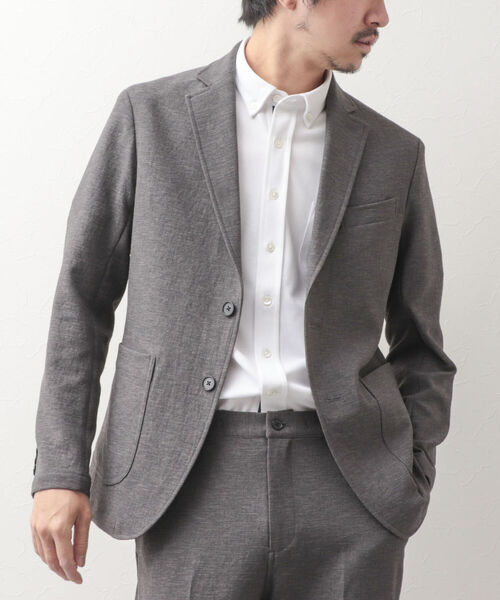 NOLLEY'S goodman(ノーリーズグッドマン)の「ブッチャー イージーJK (※速乾性とストレッチ性抜群の快適素材)(テーラードジャケット・メンズ・ベージュ/ネイビー/グレー・LARGE/MEDIUM/SMALL/X-LARGE)」の1枚目の写真