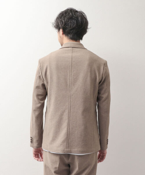 NOLLEY'S goodman(ノーリーズグッドマン)の「ブッチャー イージーJK (※速乾性とストレッチ性抜群の快適素材)(テーラードジャケット・メンズ・ベージュ/ネイビー/グレー・LARGE/MEDIUM/SMALL/X-LARGE)」の4枚目の写真