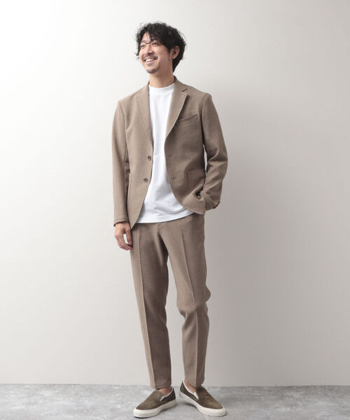 NOLLEY'S goodman(ノーリーズグッドマン)の「ブッチャー イージーJK (※速乾性とストレッチ性抜群の快適素材)(テーラードジャケット・メンズ・ベージュ/ネイビー/グレー・LARGE/MEDIUM/SMALL/X-LARGE)」の5枚目の写真