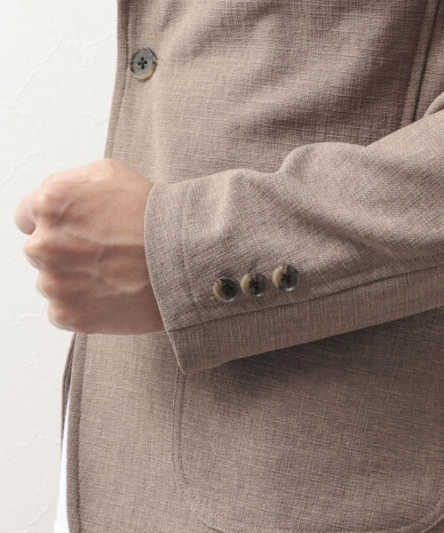 NOLLEY'S goodman(ノーリーズグッドマン)の「ブッチャー イージーJK (※速乾性とストレッチ性抜群の快適素材)(テーラードジャケット・メンズ・ベージュ/ネイビー/グレー・LARGE/MEDIUM/SMALL/X-LARGE)」の6枚目の写真