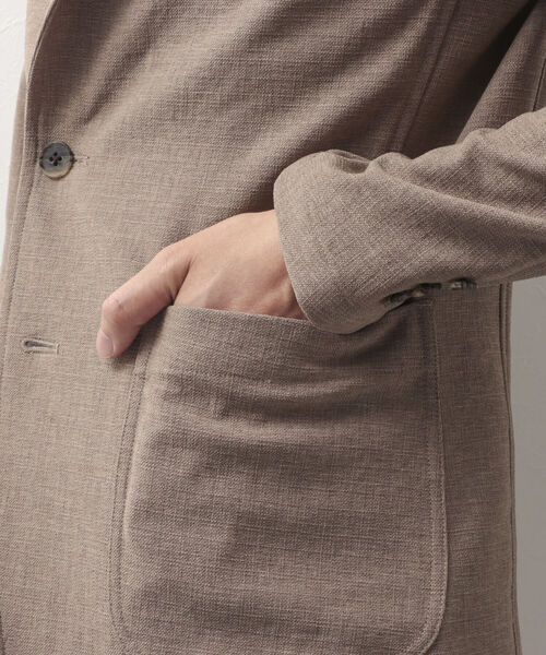 NOLLEY'S goodman(ノーリーズグッドマン)の「ブッチャー イージーJK (※速乾性とストレッチ性抜群の快適素材)(テーラードジャケット・メンズ・ベージュ/ネイビー/グレー・LARGE/MEDIUM/SMALL/X-LARGE)」の7枚目の写真
