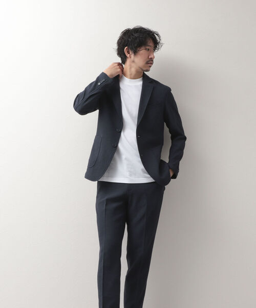 NOLLEY'S goodman(ノーリーズグッドマン)の「ブッチャー イージーJK (※速乾性とストレッチ性抜群の快適素材)(テーラードジャケット・メンズ・ベージュ/ネイビー/グレー・LARGE/MEDIUM/SMALL/X-LARGE)」の9枚目の写真