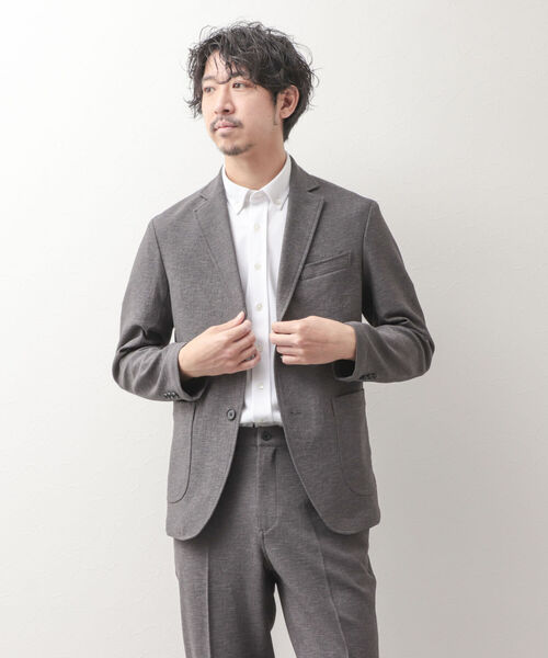 NOLLEY'S goodman(ノーリーズグッドマン)の「ブッチャー イージーJK (※速乾性とストレッチ性抜群の快適素材)(テーラードジャケット・メンズ・ベージュ/ネイビー/グレー・LARGE/MEDIUM/SMALL/X-LARGE)」の12枚目の写真