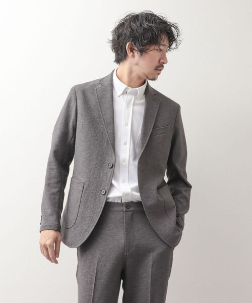 NOLLEY'S goodman(ノーリーズグッドマン)の「ブッチャー イージーJK (※速乾性とストレッチ性抜群の快適素材)(テーラードジャケット・メンズ・ベージュ/ネイビー/グレー・LARGE/MEDIUM/SMALL/X-LARGE)」の13枚目の写真