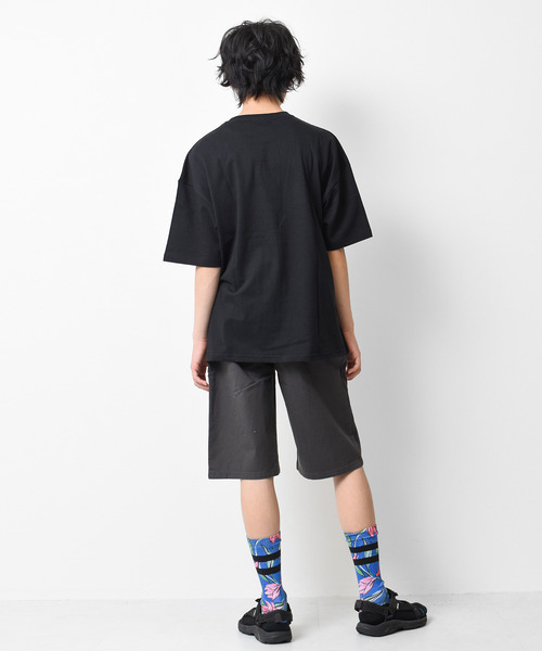 RAT EFFECT（ラットエフェクト）の「anyoneサークルロゴプリントTシャツ（Tシャツ/カットソー・キッズ・オフホワイト/チャコールグレー/ブラック/ライトグレー/ライトブルー・120/130/140/150/160）」の8枚目の写真