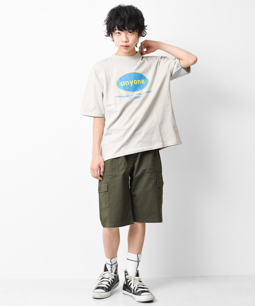 RAT EFFECT（ラットエフェクト）の「anyoneサークルロゴプリントTシャツ（Tシャツ/カットソー・キッズ・オフホワイト/チャコールグレー/ブラック/ライトグレー/ライトブルー・120/130/140/150/160）」の10枚目の写真