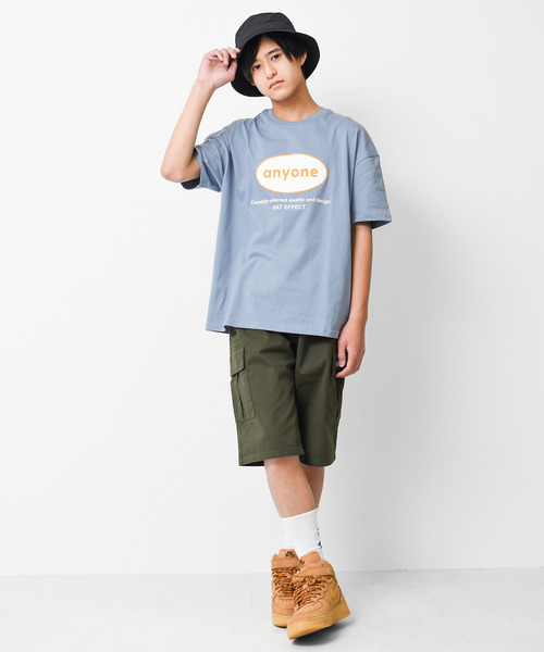 RAT EFFECT（ラットエフェクト）の「anyoneサークルロゴプリントTシャツ（Tシャツ/カットソー・キッズ・オフホワイト/チャコールグレー/ブラック/ライトグレー/ライトブルー・120/130/140/150/160）」の11枚目の写真