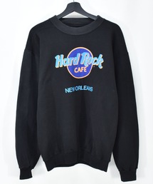 【ヴィンテージ古着】Hard Rock CAFE/ハードロックカフェ ロゴ プリントスウェット USA製