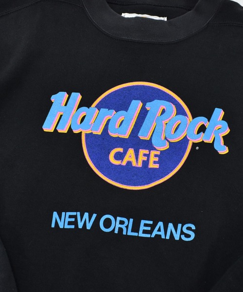 VINTAGE(ヴィンテージ)の「【ヴィンテージ古着】Hard Rock CAFE/ハードロックカフェ ロゴ プリントスウェット USA製(スウェット・メンズ・ブラック・MEDIUM)」の3枚目の写真