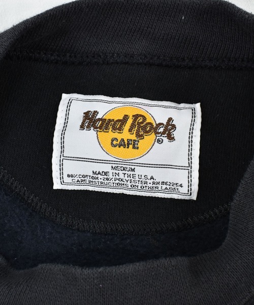 VINTAGE(ヴィンテージ)の「【ヴィンテージ古着】Hard Rock CAFE/ハードロックカフェ ロゴ プリントスウェット USA製(スウェット・メンズ・ブラック・MEDIUM)」の4枚目の写真