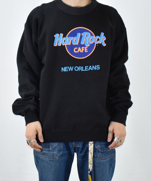 VINTAGE(ヴィンテージ)の「【ヴィンテージ古着】Hard Rock CAFE/ハードロックカフェ ロゴ プリントスウェット USA製(スウェット・メンズ・ブラック・MEDIUM)」の6枚目の写真