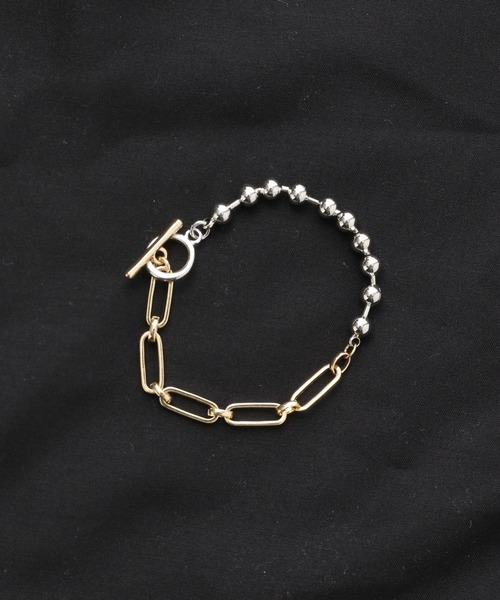 LEPSIM(レプシィム)の「【パーソナルカラーに合わせて選べる】ブレスレット 280242(ブレスレット・レディース・シルバー/ゴールド/シルバー×ゴールド・ONE SIZE)」の1枚目の写真