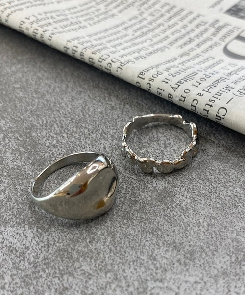apres jour mignon(アプレジュールミニョン)の「【apres jour mignon×ARIAZ】変形リングセット(リング・レディース・ゴールド/シルバー・ONESIZE)」の3枚目の写真
