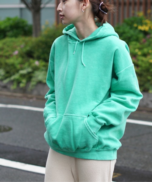TOWNCRAFT(タウンクラフト)の「TOWNCRAFT / タウンクラフト PIGMENT PULL HOODIE ヴィンテージ加工 プルオーバー パーカー フーディ(パーカー・メンズ・ブルーグレー/パープル/ネイビー/スモークピンク/グリーン/ブラック/ベージュ・X-LARGE/LARGE/XX-LARGE/MEDIUM)」の11枚目の写真