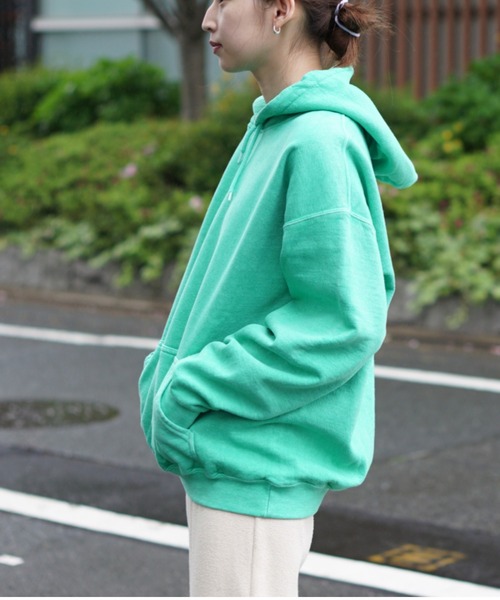 TOWNCRAFT(タウンクラフト)の「TOWNCRAFT / タウンクラフト PIGMENT PULL HOODIE ヴィンテージ加工 プルオーバー パーカー フーディ(パーカー・メンズ・ブルーグレー/パープル/ネイビー/スモークピンク/グリーン/ブラック/ベージュ・X-LARGE/LARGE/XX-LARGE/MEDIUM)」の12枚目の写真