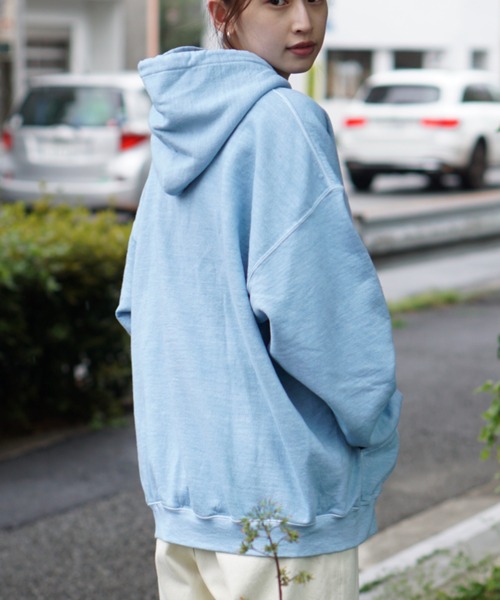 TOWNCRAFT(タウンクラフト)の「TOWNCRAFT / タウンクラフト PIGMENT PULL HOODIE ヴィンテージ加工 プルオーバー パーカー フーディ(パーカー・メンズ・ブルーグレー/パープル/ネイビー/スモークピンク/グリーン/ブラック/ベージュ・X-LARGE/LARGE/XX-LARGE/MEDIUM)」の10枚目の写真
